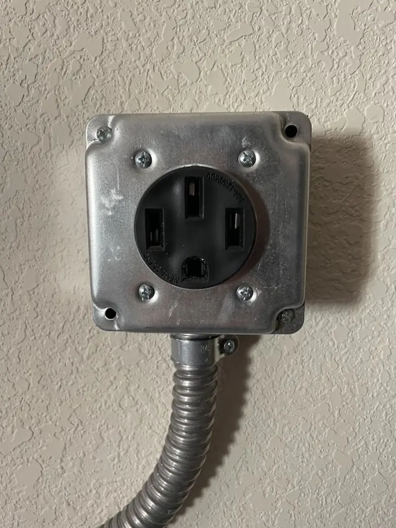 NEMA 14-50 outlet installed for Electrical Panel Upgrade in Bridgeton